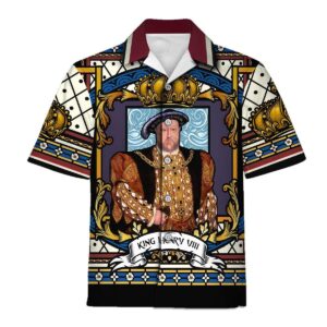Henry VIII Hawaiian Shirt Polo Shirt | Lumi